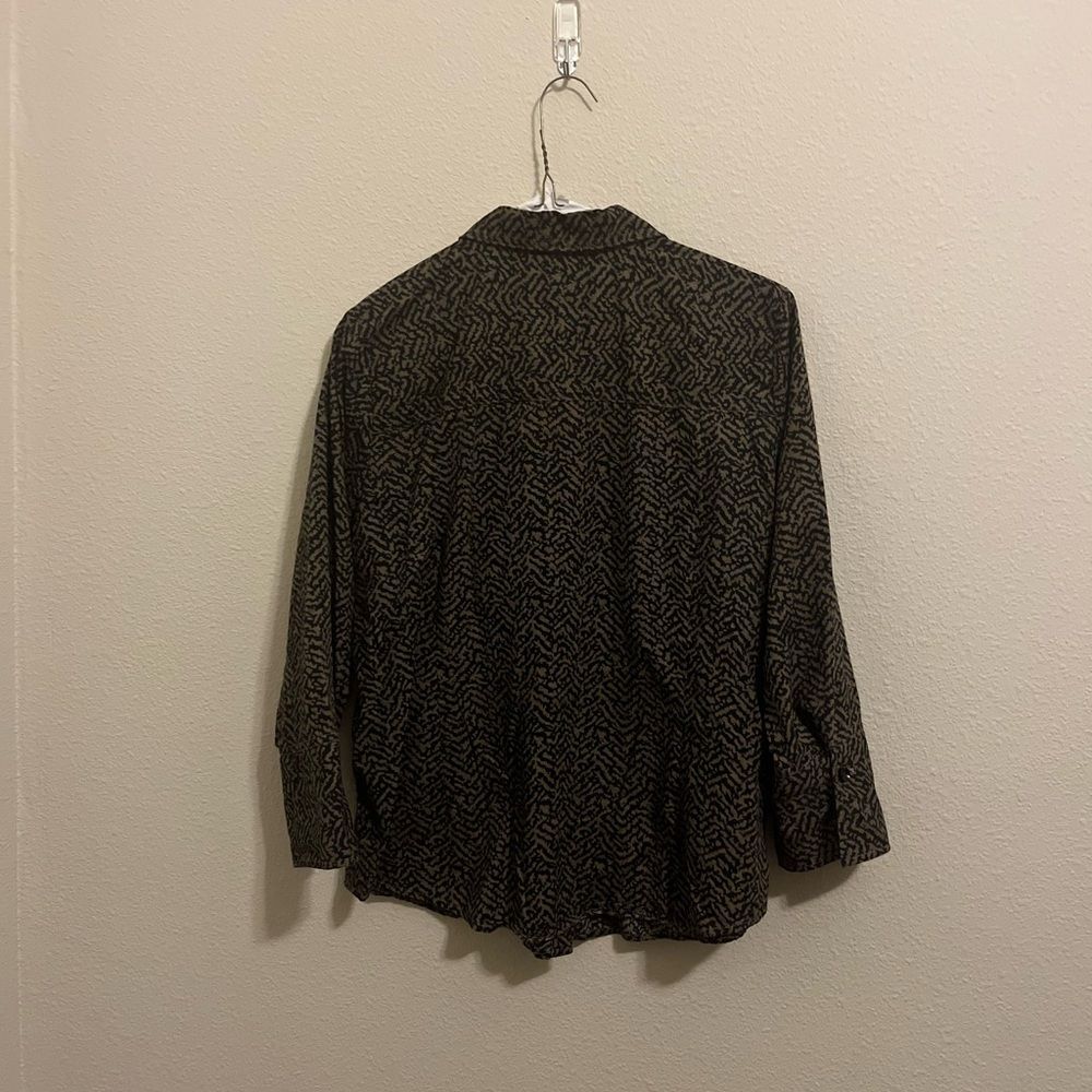 Coral Bay Black and Brown Patterned Top - Picture 2 of 3